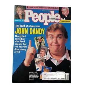 PEOPLE Magazine, March 21, 1994, DEATH OF JOHN CANDY, KURT COBAIN, FRANK SINATRA